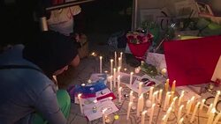 CLEAN : Moroccans mourn Paris victims at French embassy vigil News Clip