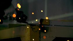 HD:Blurred sparks from grinding steel.(Slow motion) Stock Footage