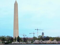 HD Time-lapse:Washington Monument in Washington DC Stock Footage