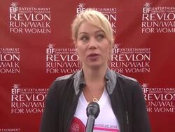 INTERVIEW - Christina Applegate on why it was important for her to attend at 21st Annual EIF Revlon Run Walk For Women Stock Footage