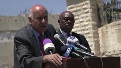 CLEAN : Ex anti apartheid activist in bid to defend Palestinian football News Clip