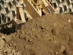 Bulldozer Moving Earth Stock Footage