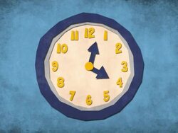 Cartoon clock spining Stock Footage