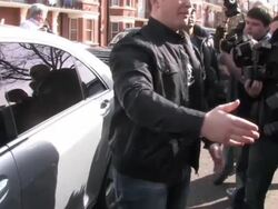 Celebrity Video Sightings in London Stock Footage