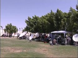 Set ups of venue where summit due to take place News Clip