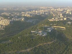 Footage of Yad Vashem museum in the new city of Jerusalem, Israel Stock Footage