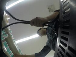 Shopping basket point of view Stock Footage