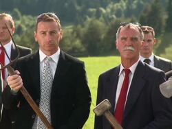 HD DOLLY: Business Fighters Stock Footage