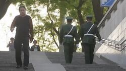 More Securities on Tiananmen Square on May 1st Holiday Stock Footage