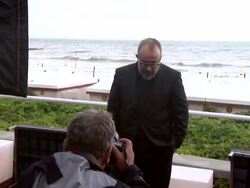 Alex de la Iglesia at the Balade Triste de Trompeta Interviews: 67th Venice Film Festival at Venice . (Footage by WireImage Video/GettyImages) Stock Footage