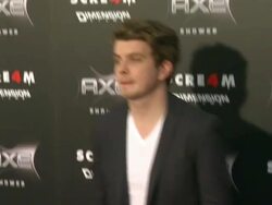 Erik Knudsen at the AXE Shower Presents The World Premiere Of 'Scream 4' at Hollywood CA. (Footage by WireImage Video/GettyImages) Stock Footage