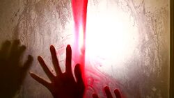 Spooky hand (shadows) Stock Footage