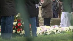 CLEAN : Tributes paid to slain Muslim policeman at burial News Clip