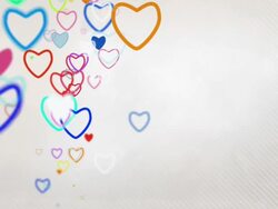 Elegant Hearts Background Loop - Pastel Rainbow (Full HD) Stock Footage