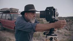 Middle-Aged Caucasian Male Outdoor Photographer Stock Footage