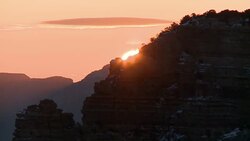 Sun rise in Grand Canyon National Park, U.S.A. Stock Footage
