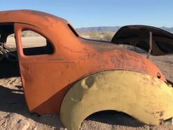 Abandoned Car Stock Footage