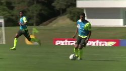 CLEAN : Brazil: no worries over Bernard after training tackle News Clip