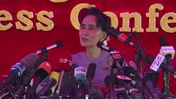 CLEAN : FILE IMAGES: Suu Kyi vows to rule above the president News Clip