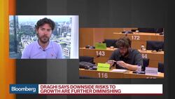 ECB's Draghi Says Improved Economy Still Needs Support News Clip