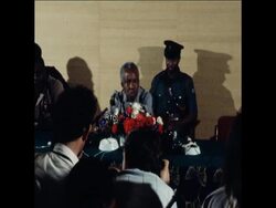 SYND 24 7 79 NYERERE PRESS CONFERENCE News Clip