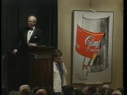 USA: CHRISTIE'S AUCTION POP &amp; ABSTRACT EXPRESSIONISTS WORKS News Clip