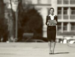 HD: Unemployed Businesswoman Stock Footage