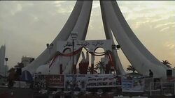 Morning scenes at anti-government protest camp Instructional Video