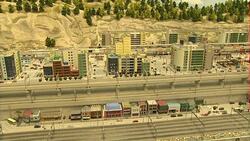 Model trains on model railway layout News Clip