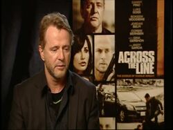 INTERVIEW: Aidan Quinn on the conscience of his character in the film at the 'Across The Line: The Exodus Of Charlie Wright' Junket at Los Angeles CA. (Footage by WireImage Video/GettyImages) Stock Footage