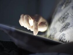 Tablet User Lifestyle Stock Footage