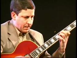 Jazz guitarist James Chirillo performing, Great Britain Stock Footage