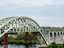 Railway Bridge Time Lapse Stock Footage