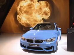 2015 BMW M3 Sedan montage Stock Footage