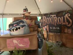 ATMOSPHERE at THE BOXTROLLS Roll Into FirstEnergy All-American Soap Box Derby Stock Footage