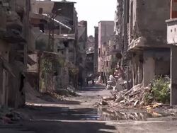 South Damascus Ruins from Fighting News Clip