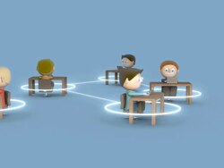 Communnity networking (1080p) Stock Footage