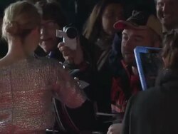 Mia Wasikowska at 'Madame Bovary' Red Carpet Stock Footage