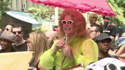 2015 NYC Gay Pride Parade Stock Footage