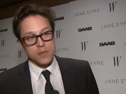 INTERVIEW: Cary Fukunaga on creating on-screen chemistry between Mia and Michael. at the 'Jane Eyre' New York Premiere - Arrivals at New York NY. Stock Footage