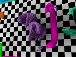 Fashion in Colorful Paint Stock Footage