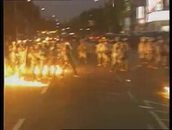 SOUTH KOREA: SEOUL: STUDENTS CLASH WITH POLICE AT RALLY News Clip