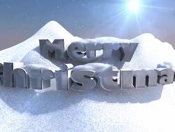 merry christmas add your logo Stock Footage