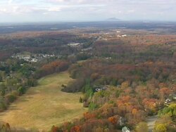 WS AERIAL View of town scape / North Carolina, United States Stock Footage