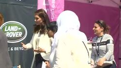 Duchess of Cambridge at 1851 Charity roadshow in London Docklands News Clip