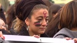 Thousands march in Rome to condemn violence against women News Clip