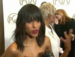 INTERVIEW - Kerry Washington on presenting, on what makes a good producer at the 24th Annual Producers Guild of America Awards on 1/26/13 in Beverly Hills, CA. Stock Footage