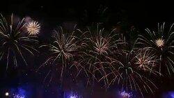 Video of wonderful fireworks in 4K Stock Footage