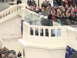Barack Obama Sworn Into Office for Second Term Stock Footage