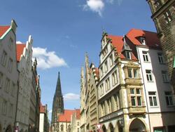 The City MÃ¼nster in Germany Stock Footage
